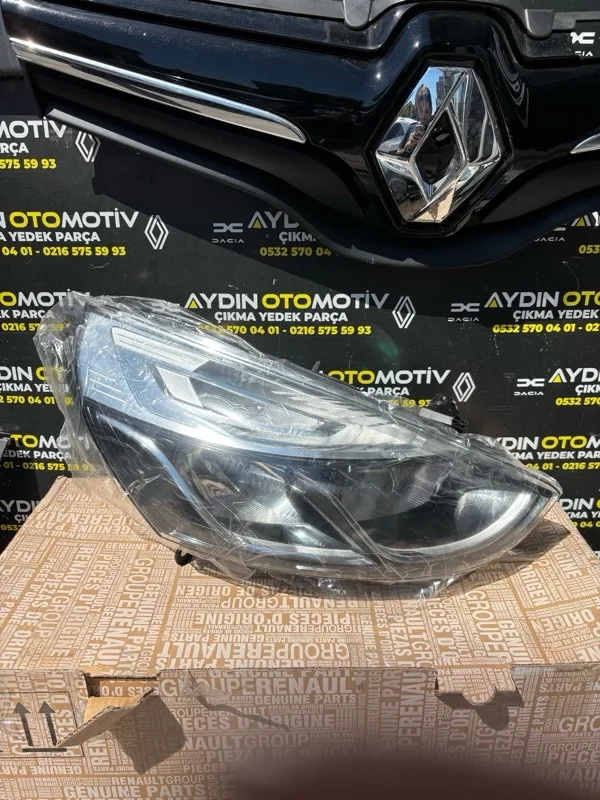 Renault Clio 4 Clio 4-IV 2016-2020 Sağ Far Lambası İçi Kromlu - Nikelajlı 260103317R -Renault Mais - Aydın Otomotiv