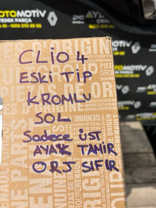 Renault Clio 4 Clio 4-IV 2013-2016 Makyajsız Kasa Sol Far Lambası İçi Kromlu - Nikelajlı 260603442R -Renault Mais çıkma parça - Aydın Otomotiv - görsel 4