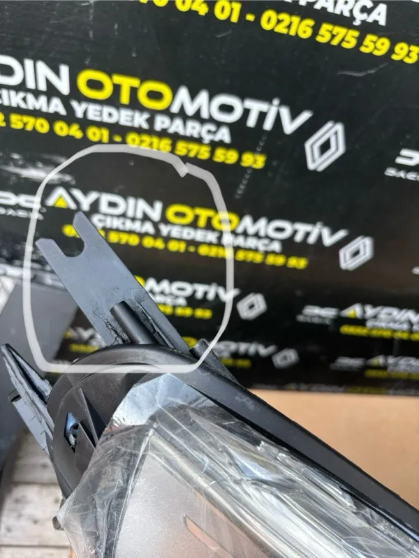 Renault Clio 4 Clio 4-IV 2013-2016 Sağ Far Lambası İçi Siyah Nikelajsız 260103127R -Renault Mais çıkma parça - Aydın Otomotiv - görsel 2