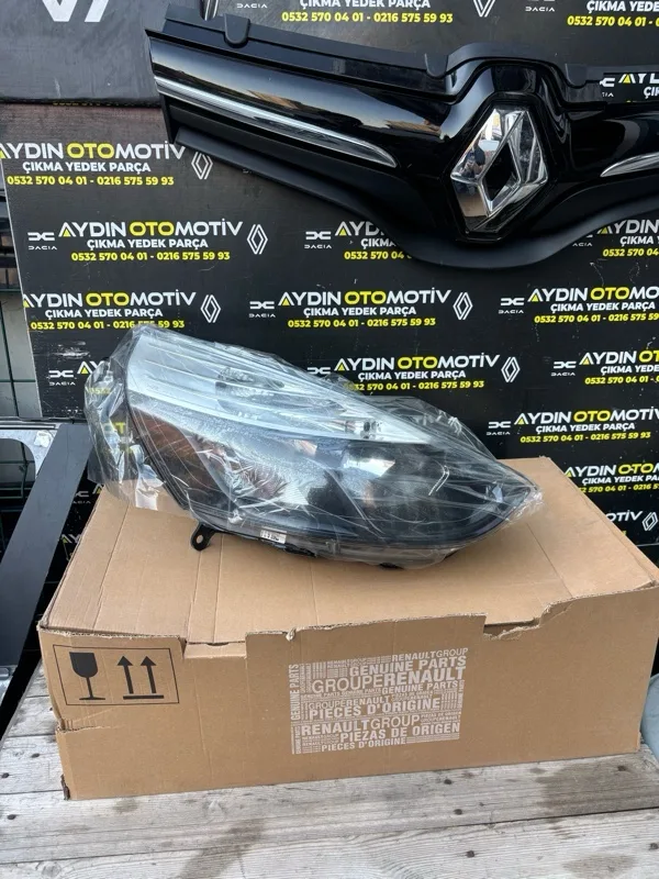 Renault Clio 4 Clio 4-IV 2013-2016 Sağ Far Lambası İçi Siyah Nikelajsız 260103127R -Renault Mais - Aydın Otomotiv