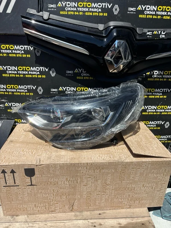 Renault Megane 4 Megane 4-IV 2016-2020 Sol Far Lambası Ledli Touch - Orta Paket 260607159R - 260607505R -Renault Mais - Aydın Otomotiv