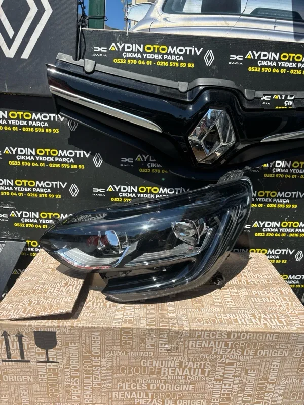 Renault Megane 4 Megane 4-IV 2016-2020 Sol Far Lambası Ledli Touch - Orta Paket 260608093R - 260607159R - 260607505R -Renault Mais - Aydın Otomotiv