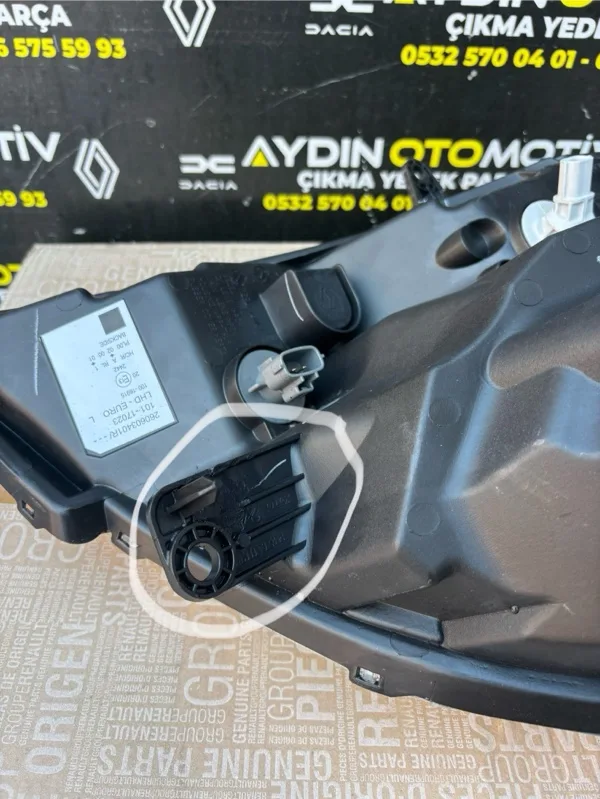 Renault Kangoo 3 Kango 3-III 2008-2012 Sol Ön Far Lambası 7701068181 -Renault Mais çıkma parça - Aydın Otomotiv - görsel 2