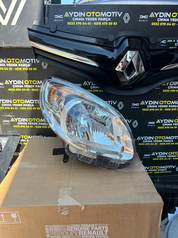 Renault Kangoo 4 Kango 4-IV 2013-2020 Sağ Far Lambası İçi Kromlu 260109958R -Renault Mais - Aydın Otomotiv