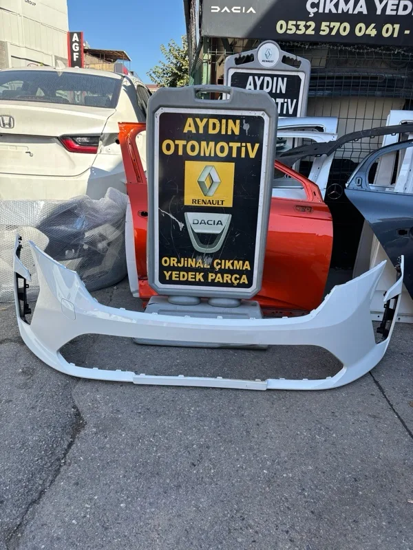 Renault Clio 5 CLİO 5 2023-2026 ÖN TAMPON BEYAZ FABRİKASYON HATASIZ AYARINDA RÖTUŞLUK 62010M383R - Aydın Otomotiv